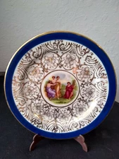 O.P. Co Syracuse China 22 carat gold 5 1/2 " plate Vintage 1897-1946