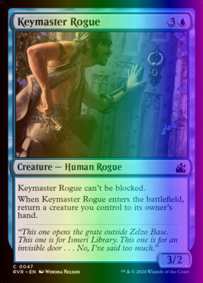 MTG Magic the Gathering Keymaster Rogue (47/497) Ravnica Remastered NM FOIL