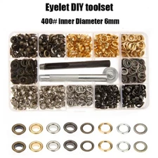 400-Piece 3/16" Grommet Eyelet Kit – Hole Punch Tool Set for Leather & Fabric