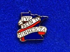 Minnesota #3 Pin "Iv'e been to Minnesota" Brooch, Pin Back  Brand New