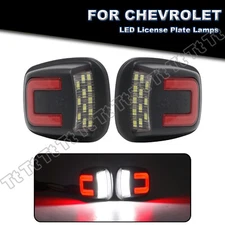 Red Tube LED License Plate Light Tag Lamp For 88-00 Chevy GMC C/K 1500 2500 3500