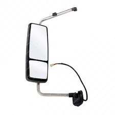 Chrome Rear View Side Power Heated Mirror Left Side Fit 08-18 Prostar Lonestar