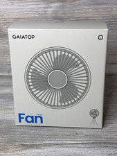 Gaiatop USB Desk Fan Small Black Portable Quiet 3 Speeds Wind Desktop