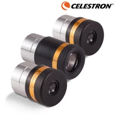Celestron 3pcs 1.25'' 4+10+23mm Telescope Eyepiece Wide Angle 62Deg Fully Coated