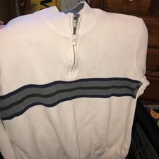 Eddie Bauer Vintage Pullover 1/4 Zip Sweater Mens Size Xl Knitted