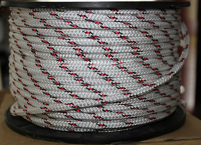 6mm x 200m Polyester Double Braid YACHT Rope Red/Black Reel ***NEW ...