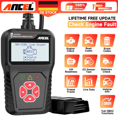 2025 ANCEL AS100 Profi KFZ OBD2 Diagnosegerät Auto Scanner Fehler Auslesegerät