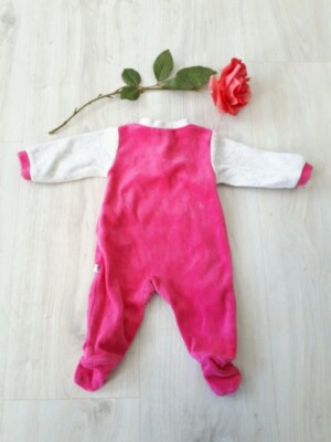 Pyjama Bébé Absorba Boutique - Motif Chat Fuchsia - Taille 12-18 Mois - Neuf (Sans Étiquette)