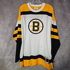NWT Mitchell & Ness 1958 NHL Boston Bruins Willie O'Ree 18 Jersey Men L $200