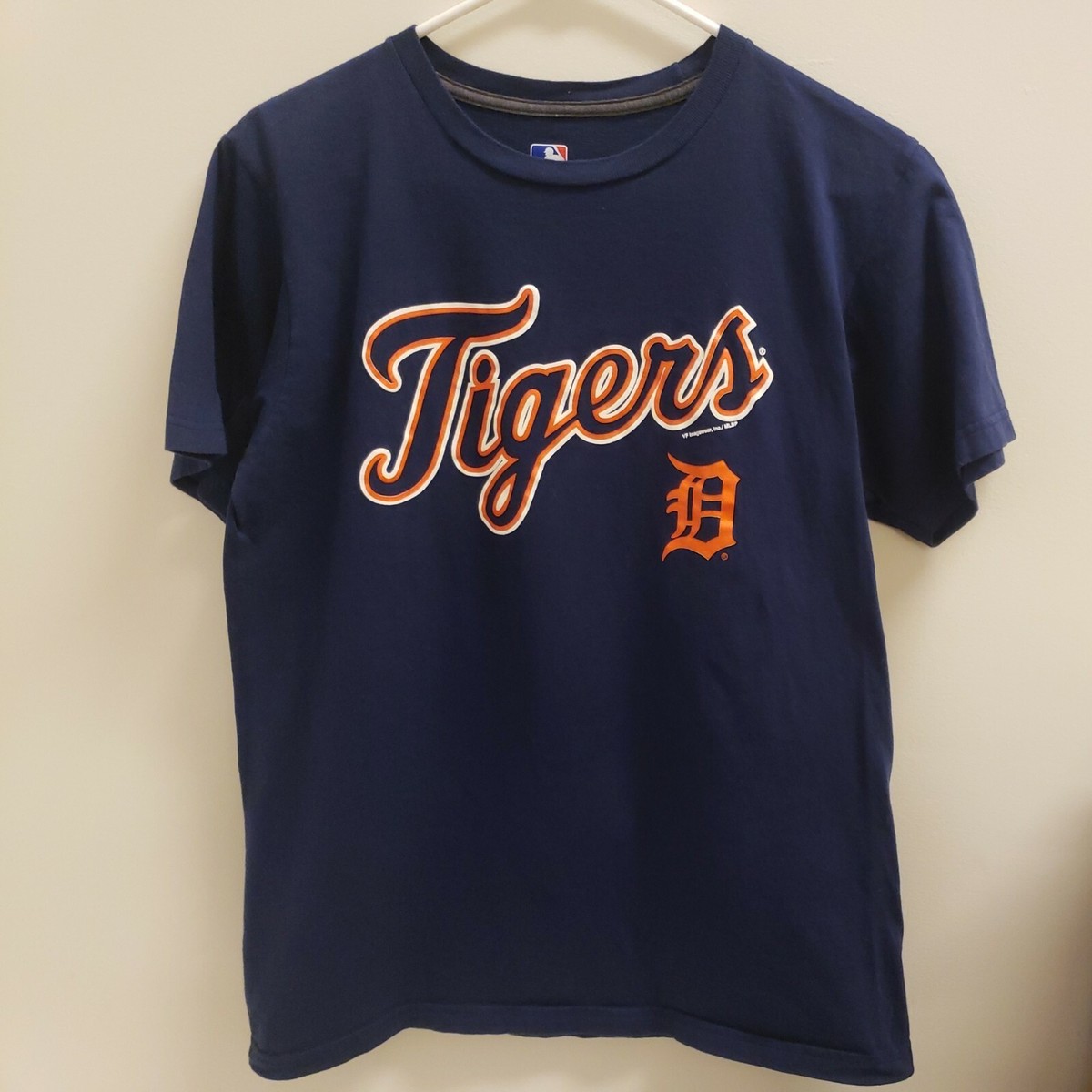 Detroit Tigers MLB Baseball Ring Spun Soft Blue Mens T-Shirt