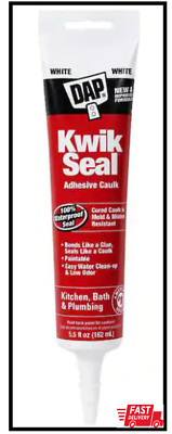Kwik Seal 5.5 oz. White Kitchen and Bath Adhesive Caulk