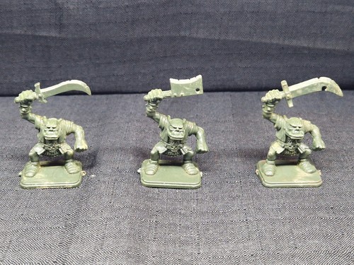 HeroQuest 3 x Orc Warriors Warhammer Quest Fantasy Old World AOS D&D GW