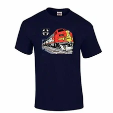 AT&SF (Santa Fe) Super Chief Train at Night Authentic Railroad T-Shirt [119]