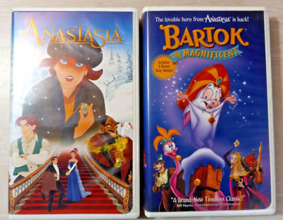 2x Anastasia & Bartok The Magnificent VHS Clamshell | eBay