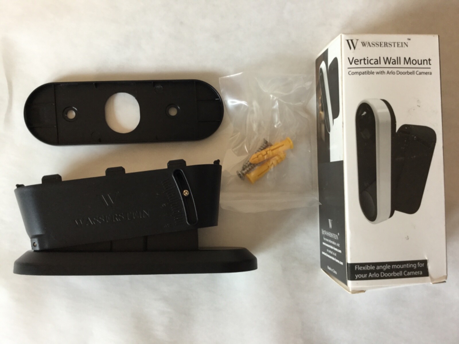 Arlo Video Doorbell Wall Plate Vertical Angle Mount 0-20 Degree Wedge Bracket