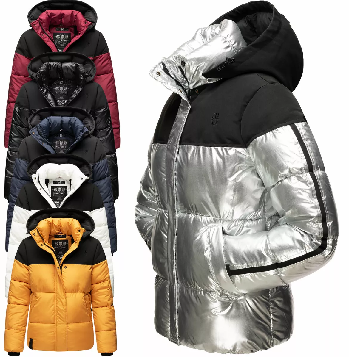 Navahoo Femmes Hiver Veste Doudoune Fvse Manteau Parka Chaud