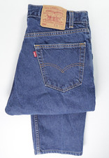 Levi's 550 Jeans Tag 36x31 Actual 35/30 Vintage Made in USA 550-0216 Dark Y2K