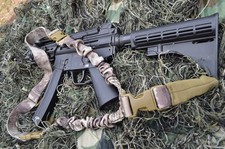 One point Bungee Gun Sling w/ Dust Cover Rifle Shotgun Woodland