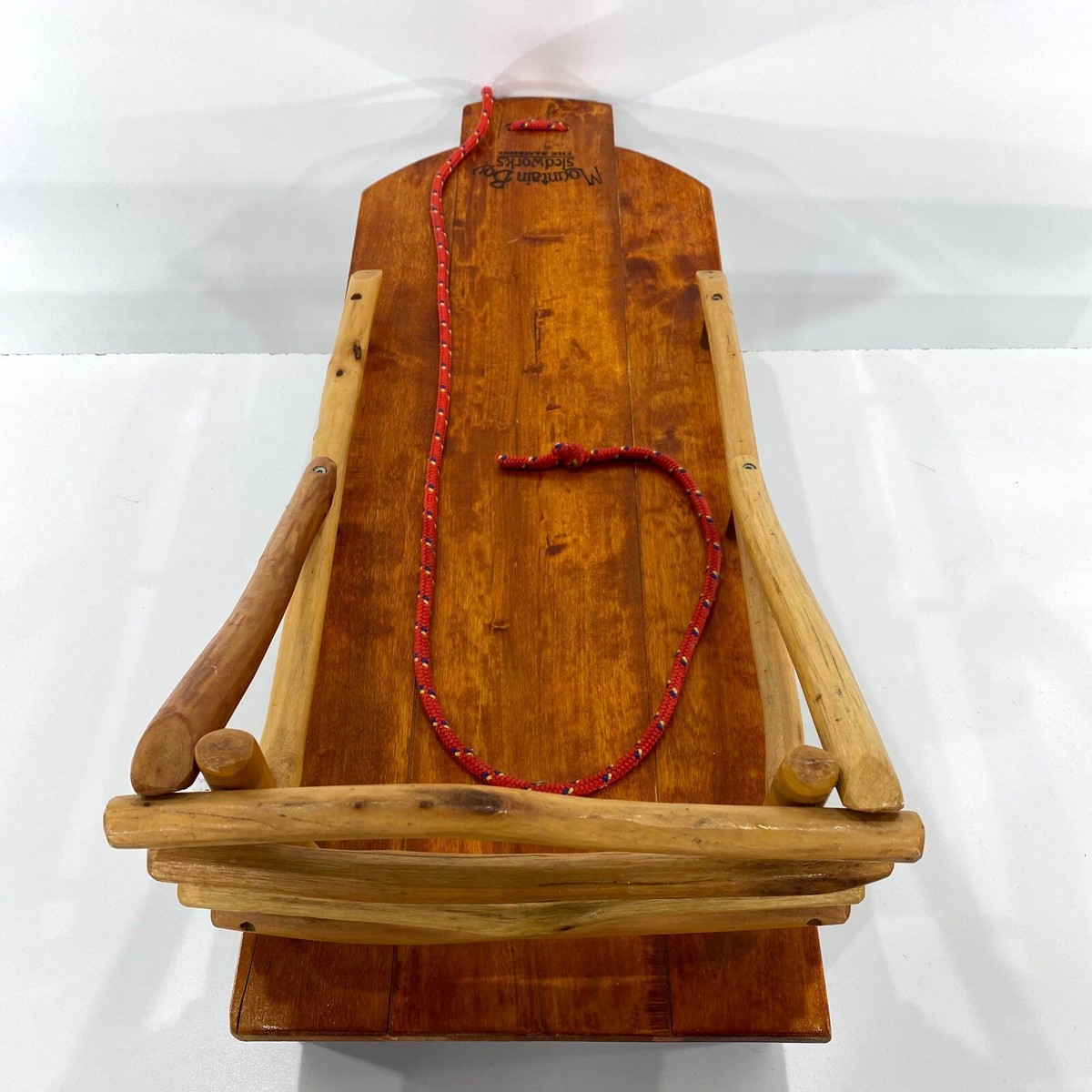 Mountain Boy Sledworks The Bambino Pull Sled Sleigh Wood Rustic