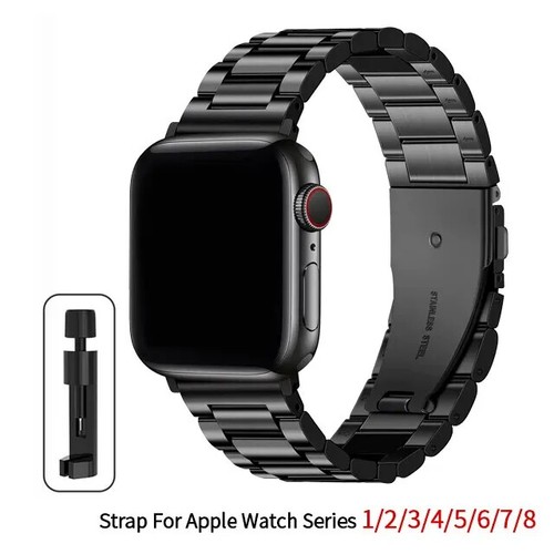 Stainless Steel Band Strap for Apple Watch 9 8 7 6 5 Ultra 49mm 41 40 44mm 45mm - Picture 7 of 26