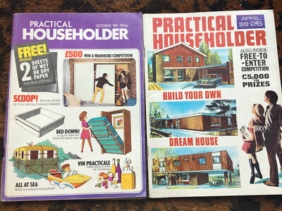 Practical Householder  Vintage Magazines October 1971 April 1970