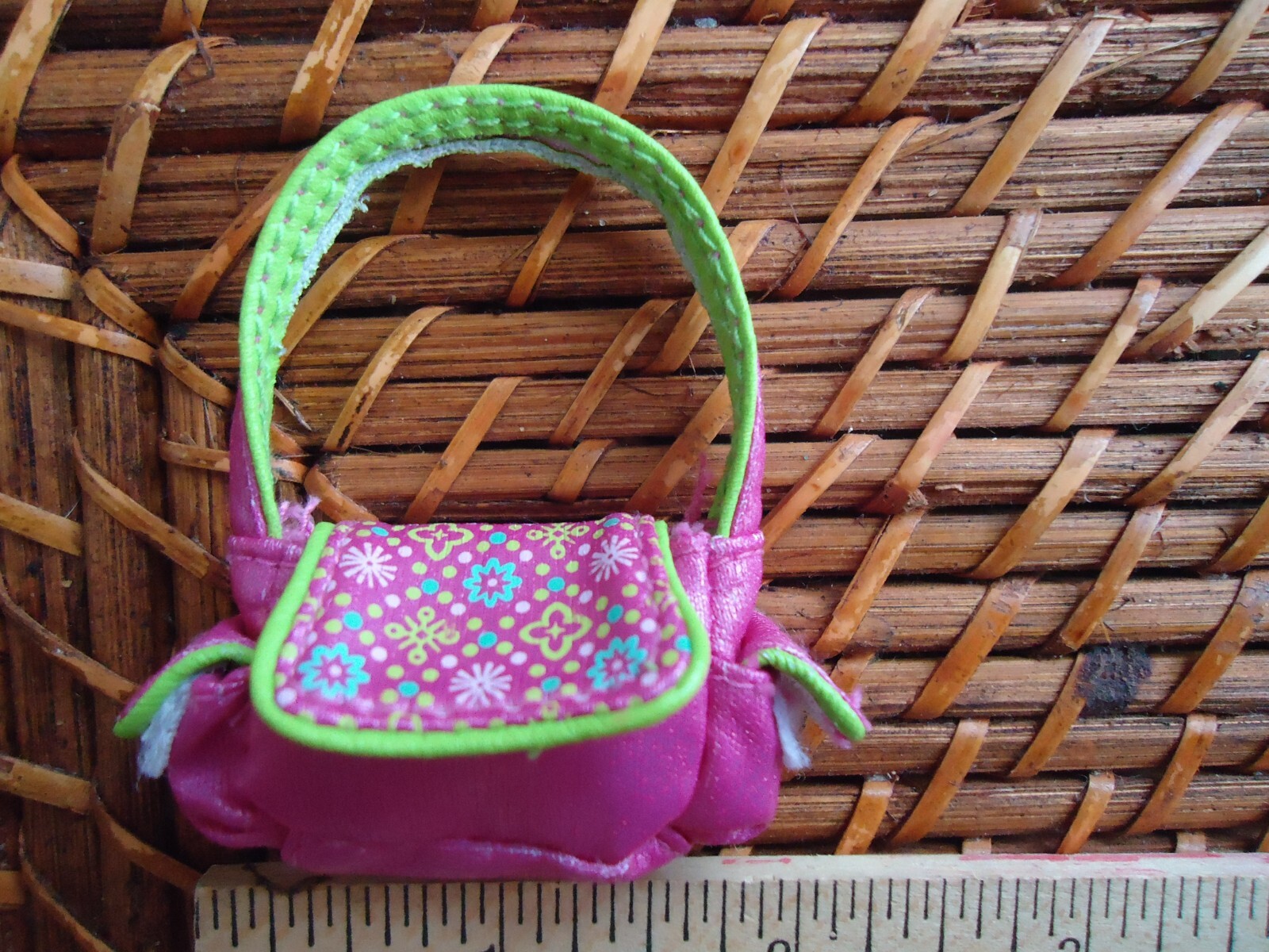 MGA Bratz Doll Toy Purse Hand Bag Pink Green Cloe Angel Baby Diaper Bag w/MONEY