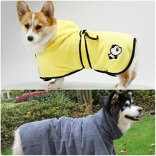 Dog Bathrobe Superfine Fibre Pet Moisture Wicking Fast Dry Coat Clothes
