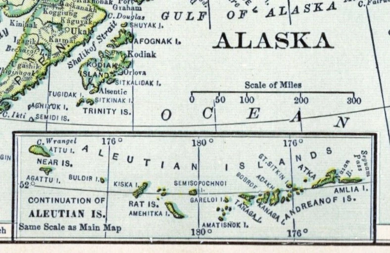 1911 Original Hammond Map: Alaska Terr. on rev. Washington w/Ind. Reservations - Image 2 of 4