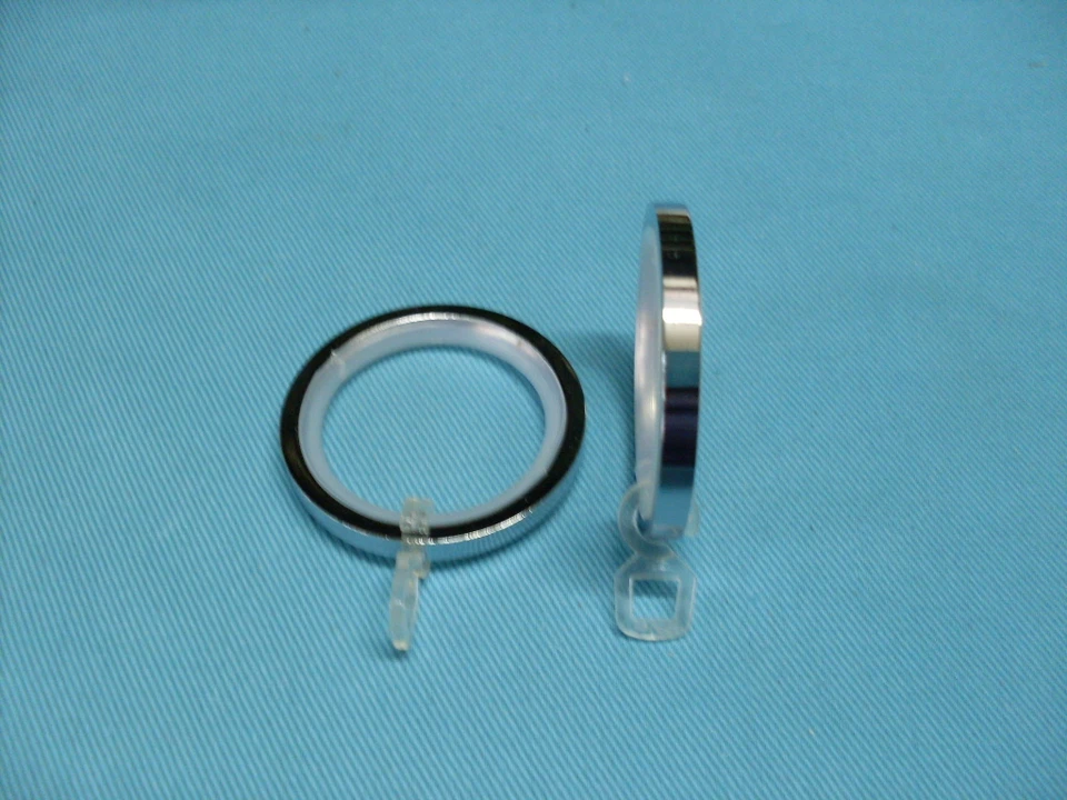 BRICOTENDA ANELLO PER BASTONE TENDA DIAMETRO 33MM FINITURA ACCIAIO LUCIDO LINEA EASY