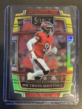 2021 Select Green & Yellow Die-Cut Joe Tryon-Shoyinka #89 Buccaneers Parallel