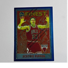 Topps 1995-96 Finest Scottie Pippen #179 Refractor Chicago Bulls Basketball Card
