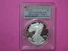 2021 W  T- 2  American Silver Eagle PCGS PR70 DCAM FDOI  FLAG LABEL