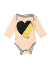 Baby Kiss Girls Gold Long Sleeve Bodysuit 0-3 Months