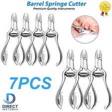 Barrel Spring Toe Nail Nipper Clipper Stainless Steel Heavy Duty Thick Toenail