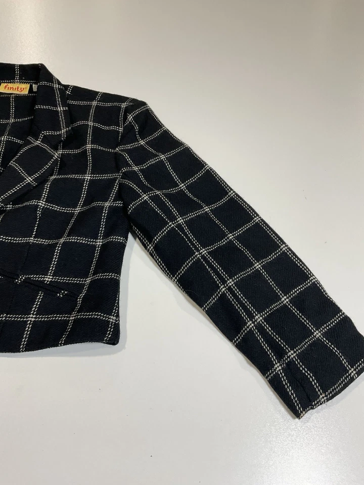 Chaqueta Blazer Recortada Finity De Colección Talla S Sirena de Oficina Preppy Hecha en EE. UU. Años 80 Foto 4 de 4