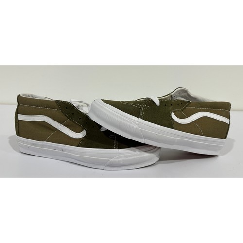 Vans Vault OG Sk8-Mid LX Skateboard Sneaker Green/White Size M8.5 W10 NEW #016S
