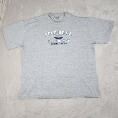 Vintage NCAA Hockey Shirt Mens 2XL Gray 2000 Ice Hockey Championship Division 1