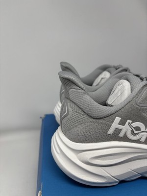 Hoka Clifton 10 Wide Men’s Running Shoes Gray White STLLR Size 8 2E Wide New w/ Hoka One One Clifton 10 Stellar Grey Sneakers 1162032 STLLR  main image 4