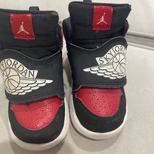 Nike Sky Jordan 1 Banned BQ7196-001 Size 6C Infant Shoes Gym Red Shoes