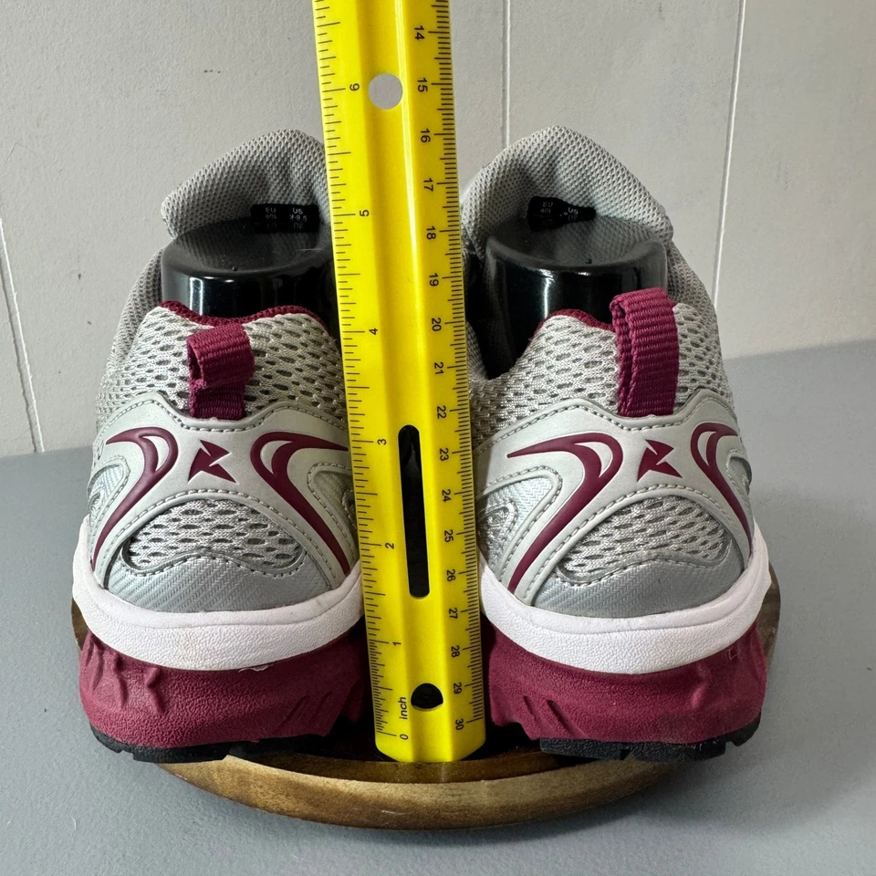 Женские кроссовки ECCO серебристые бордовые с технологией Receptor размер 9-9,5 - Изображение 4 из 4