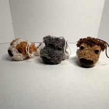 THE DOG Plush Dog Lot of 3 Mini Stuffed Animals, Multicolor, 4 in
