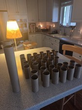 Lot of 34 Empty Toilet Paper Rolls 2 paper towel Cardboard Tubes for Projects