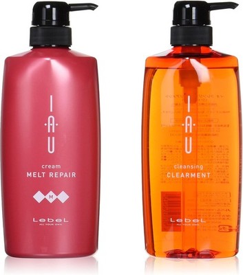 LebeL IAU Cleansing Clearment (Shampoo) 600ml & IAU Cream MELT REPAIR Treatment