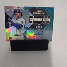 2022 Topps Chrome Update Generation Now Julio Rodriguez Auto RC /25 #GNC-24