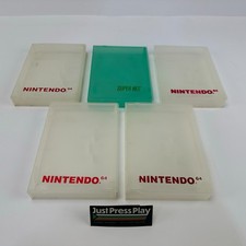 Lot of 5 OEM Official Nintendo 64 Plastic Clamshell Case Dust Covers N64