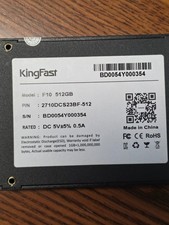 Kingfast F10 512Gb 2.5" SSD Internal SATA Solid State Drive 2710DCS23BF-512