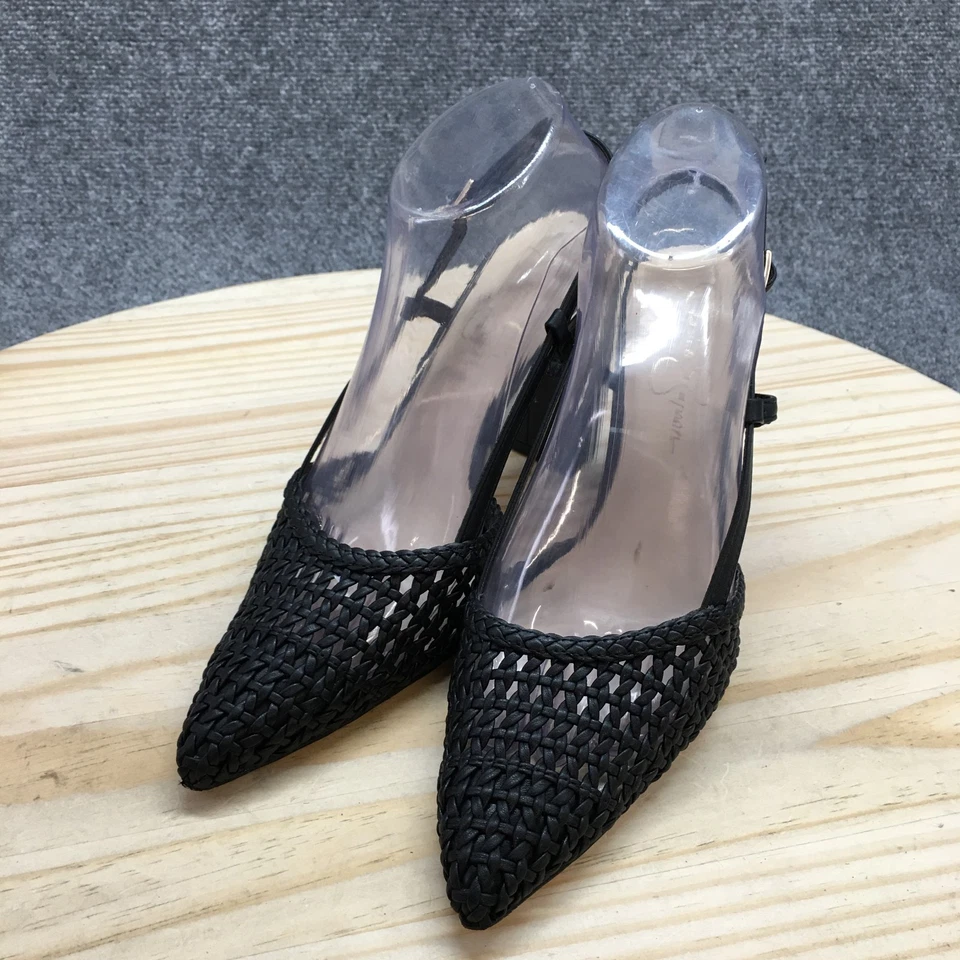 Zapatos de tacón Jessica Simpson para mujer 8,5 M Nyara informales con cordones negros Foto 3 de 4