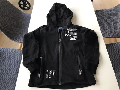 Ready To Game Hoodie Unisex Kinder Größe 140 Schwarz Mit Reißverschluss
