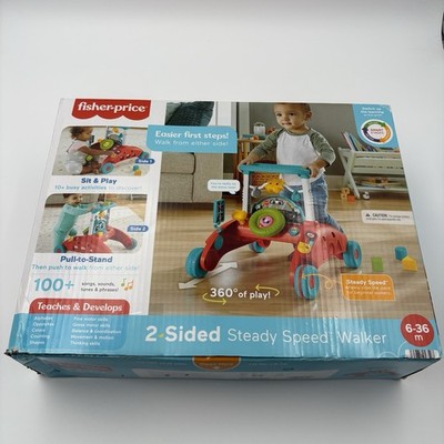 Fisher-Price 2-Sided Steady Speed Walker HFT72 Baby Activity Toy Boxed 6-36M