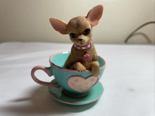 Hamilton collection Cherished Chihuahuas Collection Just my Cup Of Tea v021 - Picture 3 of 9